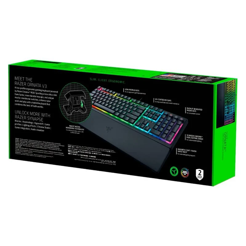 Razer Teclado Alámbrico Gaming Ornata V3, Inglés