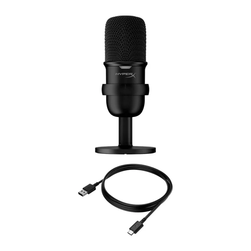 HyperX Micrófono Alámbrico de Condensador para Streaming SoloCast, 4P5P8AA