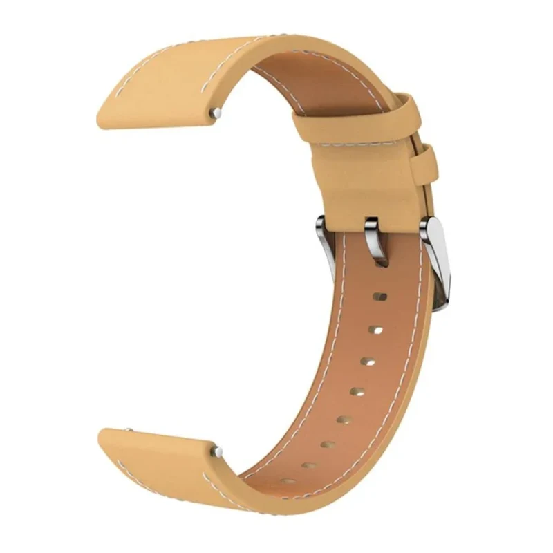 Kieslect Correa de Piel de Ante para Smartwatch, 22 mm