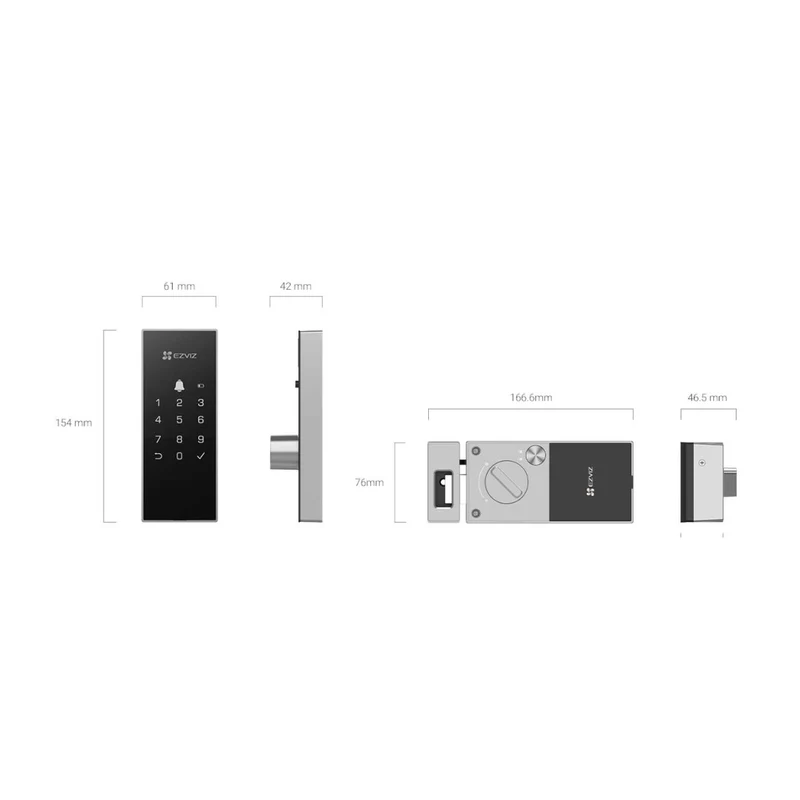 EZVIZ Cerradura Inteligente Wi-Fi DL03, 310500548