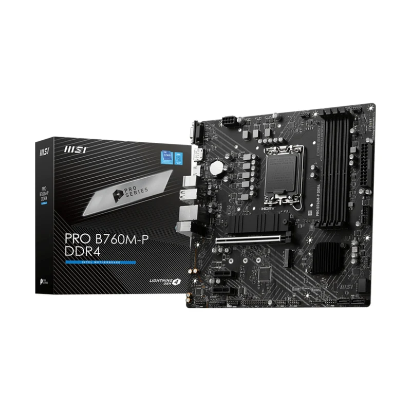 MSI Tarjeta Madre Pro B760M-P DDR4, 911-7E02-016