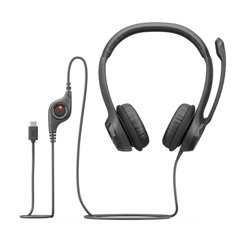 Logitech Audífonos Alámbricos de Diadema USB-C H390, 981-001575