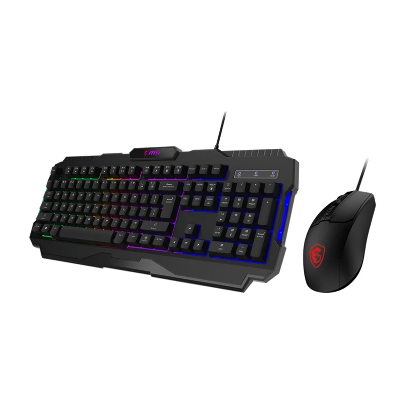 MSI Kit Teclado y Mouse Alámbrico Gaming Forge GK100, S11-04US20L