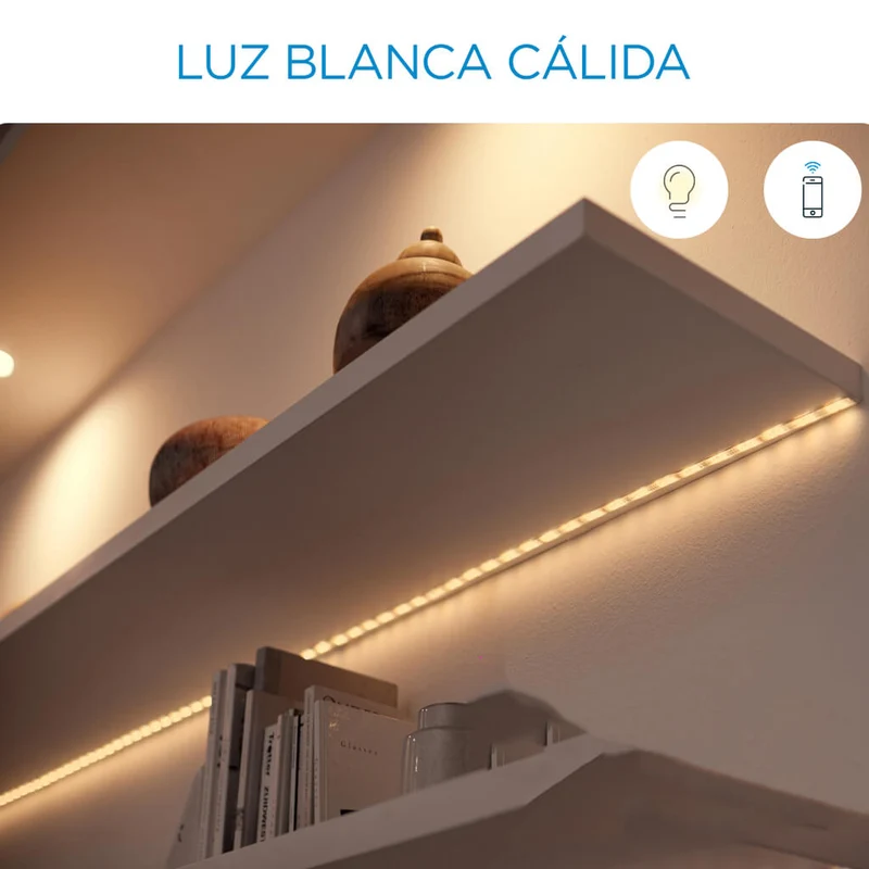 Wiz Extensión de Tira Inteligente de Luz LED Wi-Fi Multicolor, 1 Metro