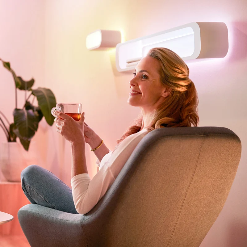 Wiz Extensión de Tira Inteligente de Luz LED Wi-Fi Multicolor, 1 Metro