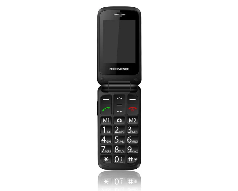 Nordmende FLIP100S 6,1 cm (2.4") Nero Telefono per anziani