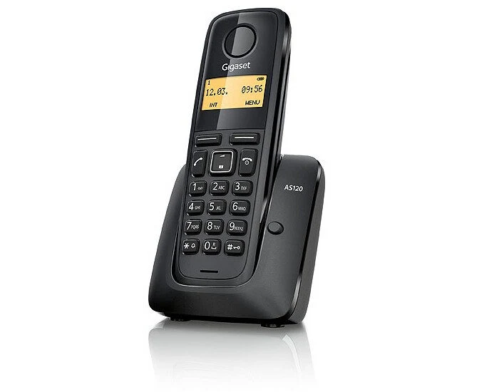 Gigaset AS120 Telefono DECT Identificatore di chiamata Nero