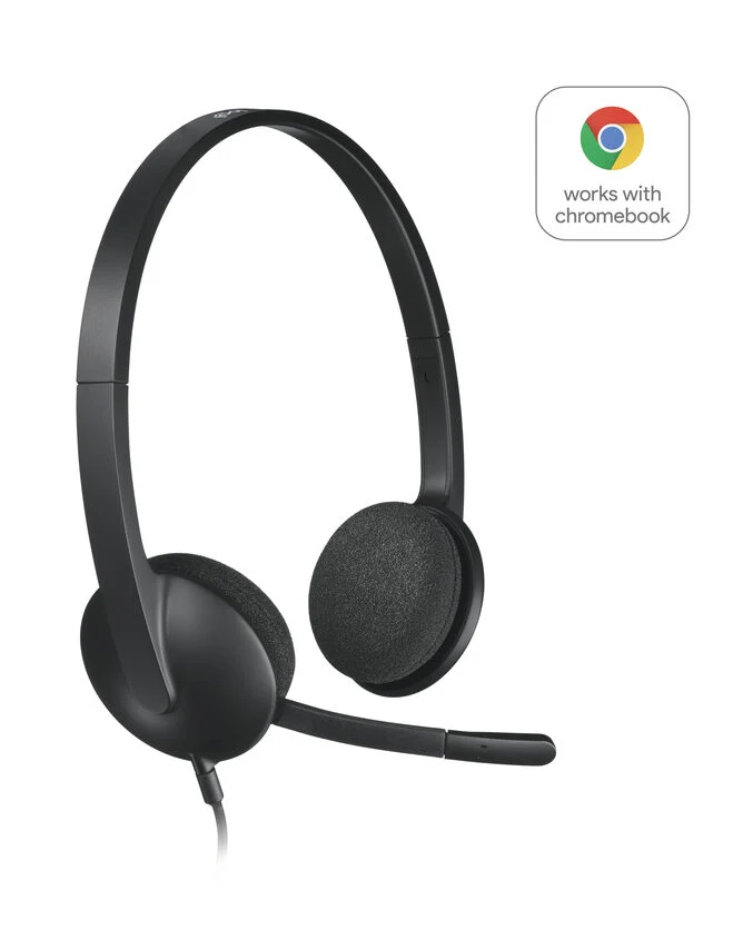 Logitech H340 USB Computer Headset Auricolare Cablato A Padiglione Ufficio USB tipo A Nero