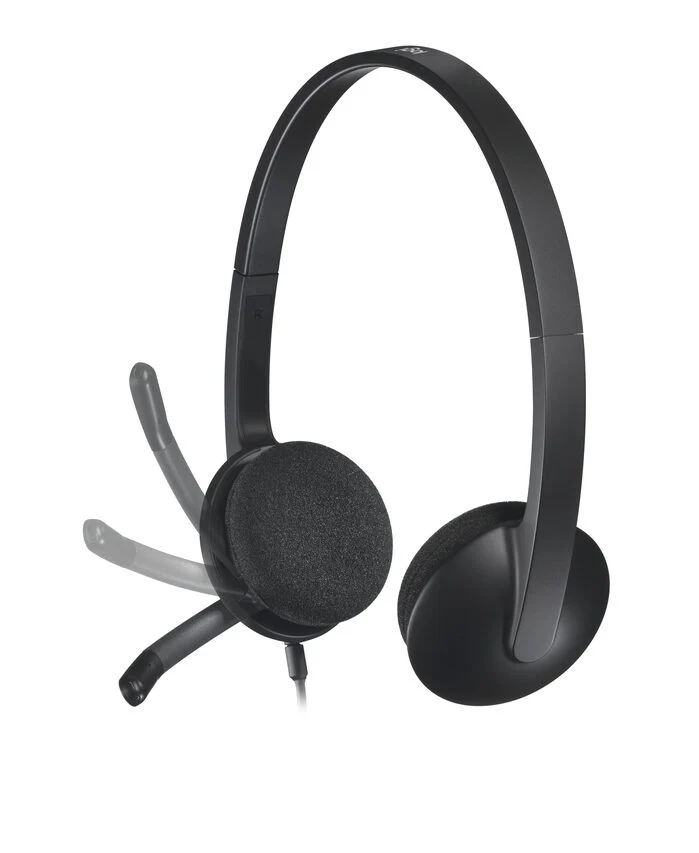 Logitech H340 USB Computer Headset Auricolare Cablato A Padiglione Ufficio USB tipo A Nero