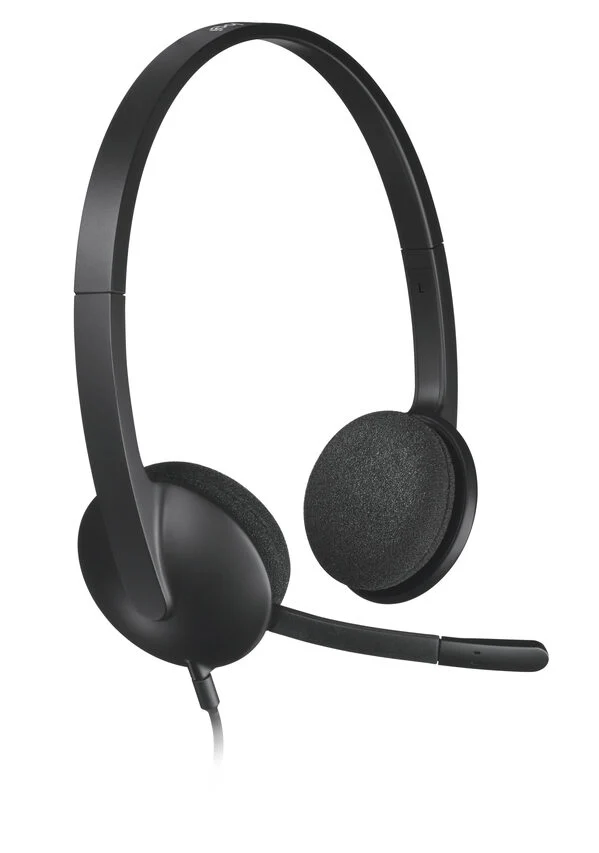 Logitech H340 USB Computer Headset Auricolare Cablato A Padiglione Ufficio USB tipo A Nero