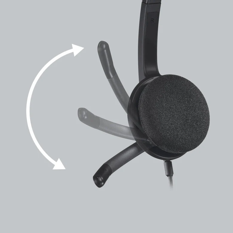 Logitech H340 USB Computer Headset Auricolare Cablato A Padiglione Ufficio USB tipo A Nero