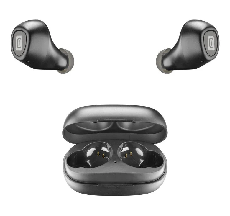Cellularline Blink Auricolari Bluetooth® in-ear con carica batteria portatile con play-time totale fino a 14 ore Nero