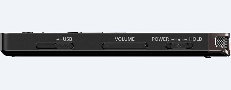 Sony ICD-UX560 Memoria interna e scheda di memoria Nero
