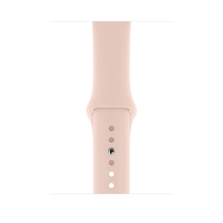 Apple Watch Series 5 GPS + Cellular, 44mm in alluminio oro con cinturino Sport Rosa sabbia