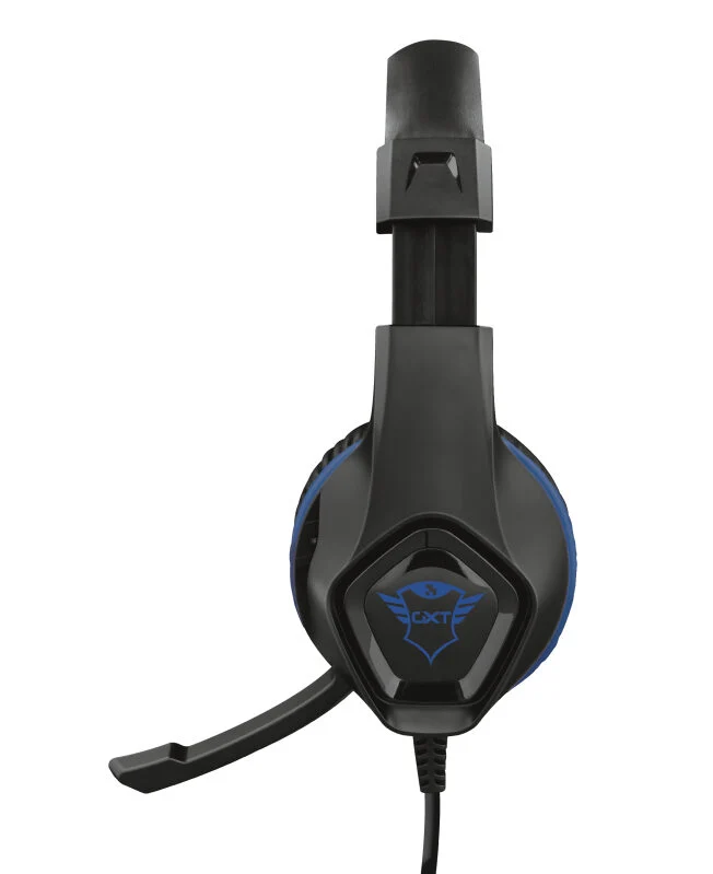Trust GXT 404B Rana Auricolare Cablato A Padiglione Giocare Nero, Blu