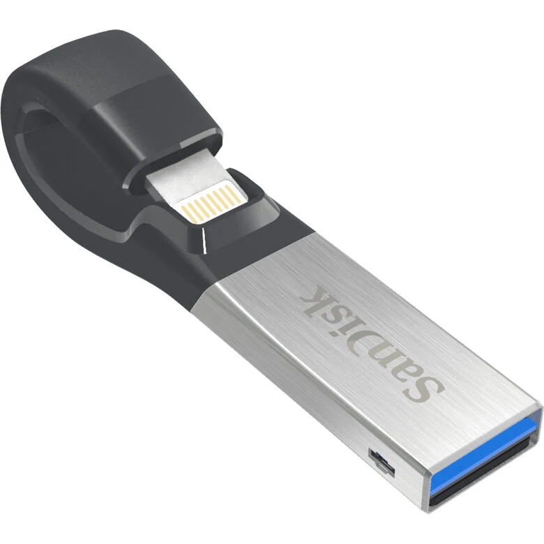 SanDisk iXpand unità flash USB 32 GB USB Type-A / Lightning 3.2 Gen 1 (3.1 Gen 1) Nero, Argento