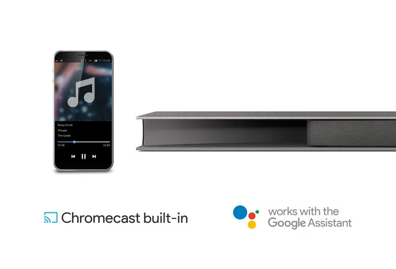 TCL Soundbar TS9030 Dolby Atmos 3.1 con subwoofer wireless per TV compatibile con Google Assistant & Apple Airplay (tecnologia RayDanz, Chromecast integrato, HDMI ARC, kit montaggio a parete