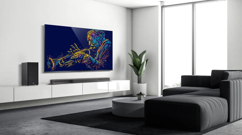 TCL Soundbar TS9030 Dolby Atmos 3.1 con subwoofer wireless per TV compatibile con Google Assistant & Apple Airplay (tecnologia RayDanz, Chromecast integrato, HDMI ARC, kit montaggio a parete