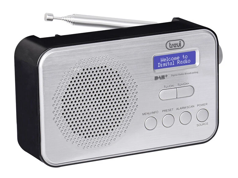 Trevi DAB 7F92 R Portatile Digitale Nero, Bianco
