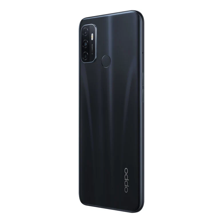 OPPO A53s Smartphone, 186g, Display 6.5" HD+ LCD, 3 Fotocamere 13MP, RAM 4GB + ROM 128GB Espandibile, Batteria 5000mAh, Ricarica Rapida, Dual Sim, [Versione Italiana], Electric Black