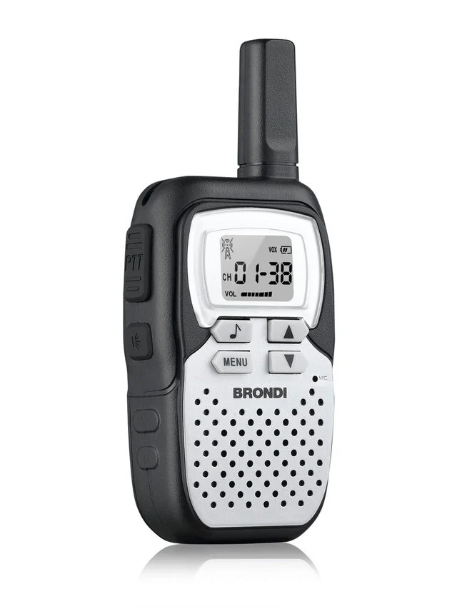 Brondi FX-COMPACT SPORT+ ricetrasmittente 8 canali 446 - 446.1 MHz Nero, Argento