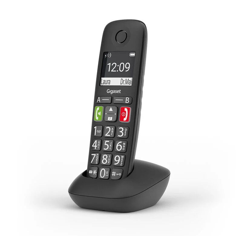 Gigaset E290 Telefono analogico/DECT Identificatore di chiamata Nero