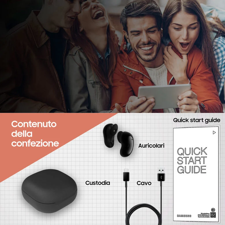 Samsung Galaxy Buds Live, Mystic White Auricolare Wireless In-ear Musica e Chiamate Bluetooth Bianco