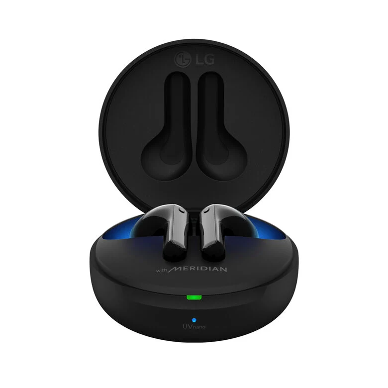 LG TONE Free FN7 Black Cuffie Bluetooth True Wireless Meridian Audio ANC con custodia UVnano