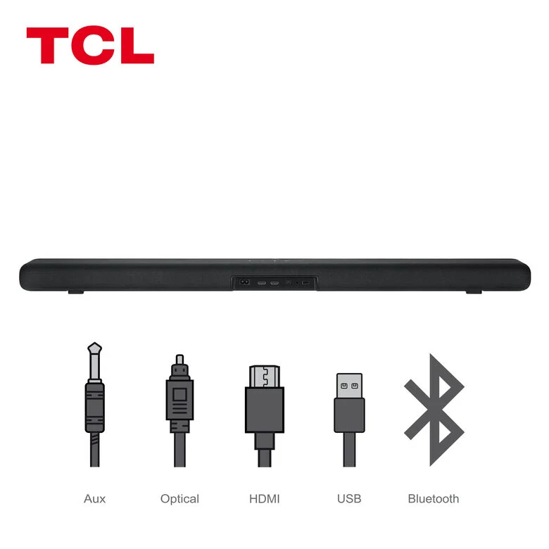 TCL Alto 8i Soundbar TS8111 Dolby Atmos 2.1 con Subwoofer integrato per TV & Wireless Bluetooth (39-inch Speaker, HDMI ARC, Montaggio a parete, Telecomando, tre modalità di suono)