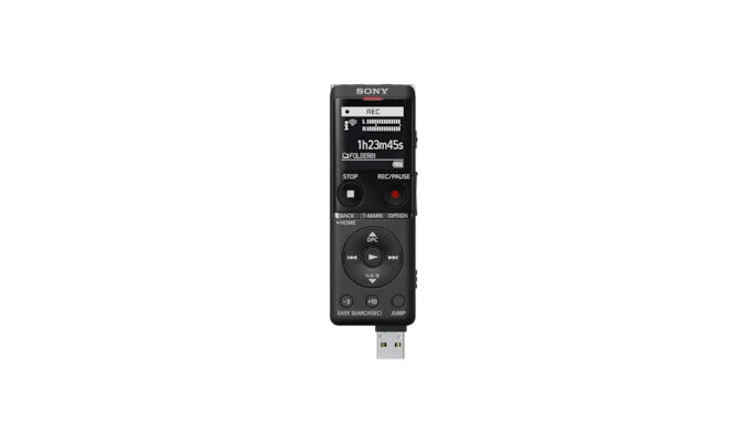 Sony ICD-UX570 Memoria interna e scheda di memoria Nero