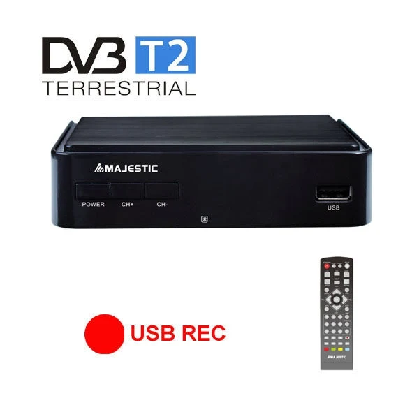 New Majestic DEC-664 HD USB REC Terrestre Nero