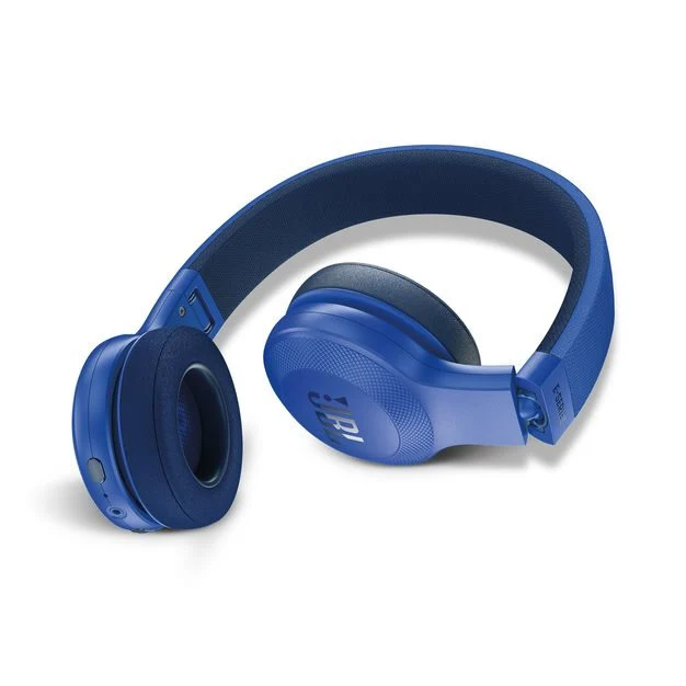 JBL E45BT Auricolare Con cavo e senza cavo A Padiglione Musica e Chiamate Bluetooth Blu