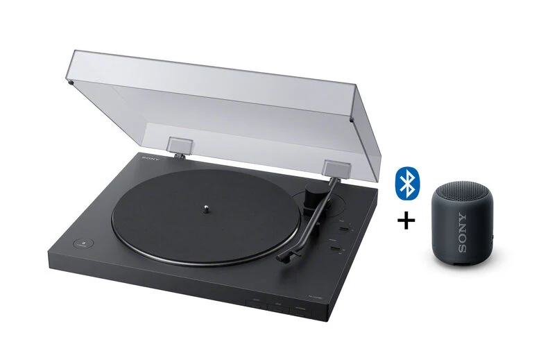 Sony PS-LX310BT, Giradischi con Bluetooth + SRS-XB12 speaker compatto resistente all'acqua con EXTRA BASS