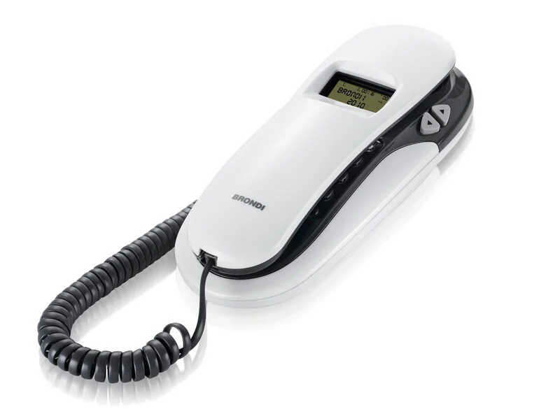 Brondi Kenoby Cid Telefono analogico Identificatore di chiamata Grigio, Bianco