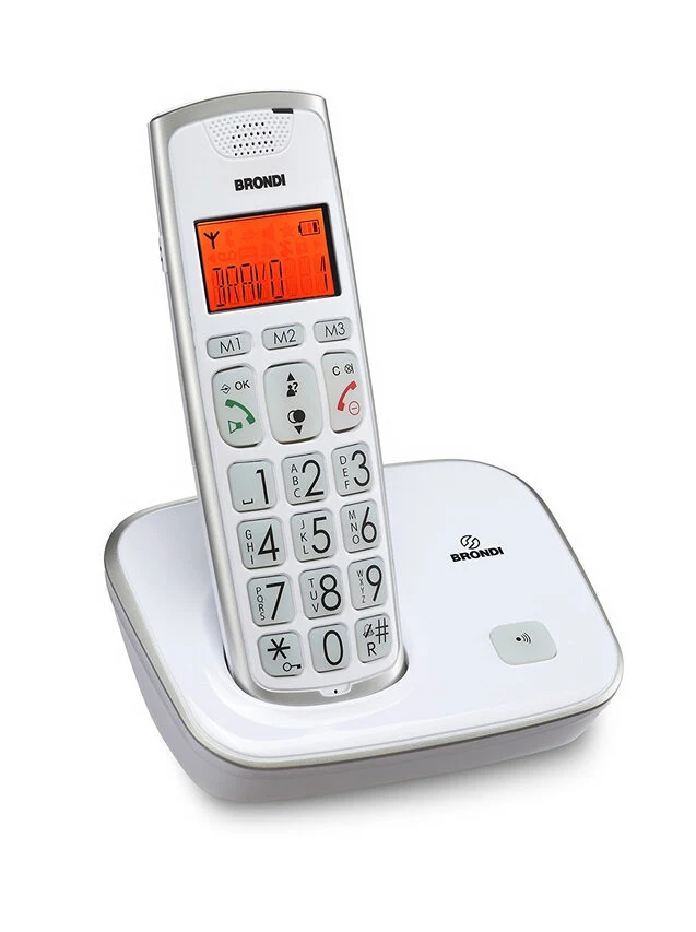 Brondi Bravo Gold Telefono DECT Identificatore di chiamata Bianco