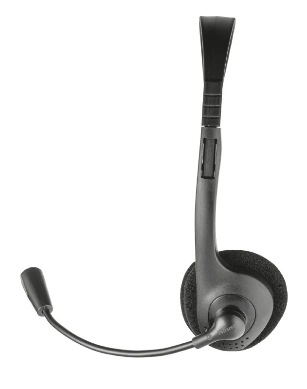 Trust Chat Headset Auricolare Cablato A Padiglione Musica e Chiamate Nero