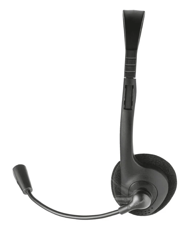 Trust Chat Headset Auricolare Cablato A Padiglione Musica e Chiamate Nero