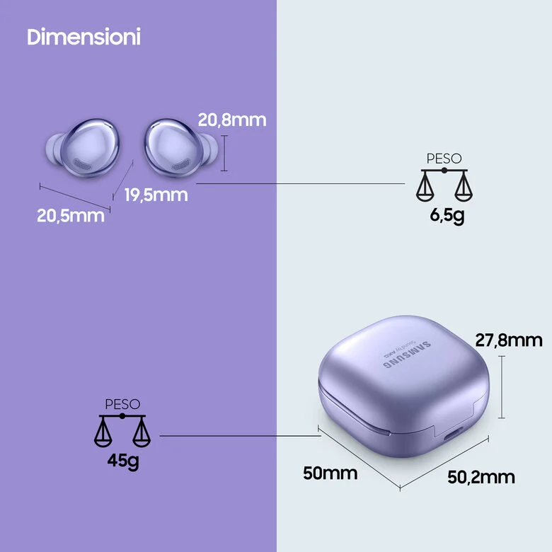Samsung Cuffie Auricolari Wireless Galaxy Buds Pro Phantom Violet