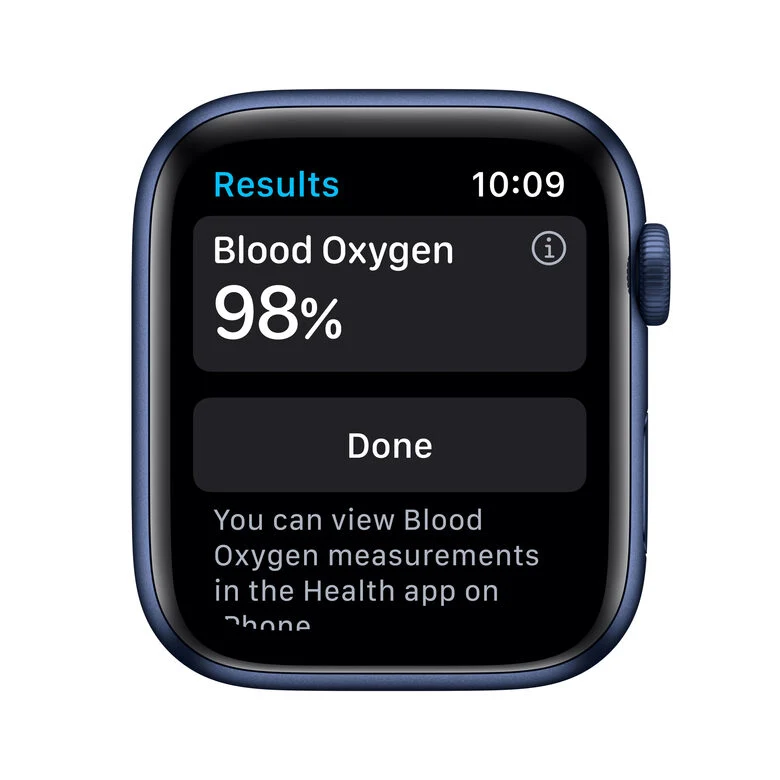 Apple Watch Serie 6 GPS, 40mm in alluminio azzurro con cinturino Sport Deep navy