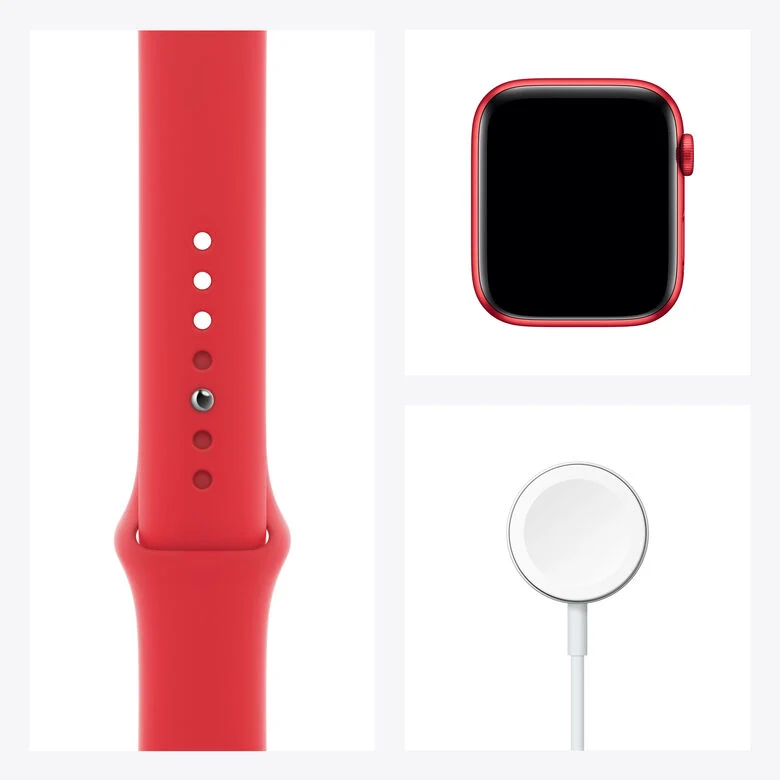 Apple Watch Serie 6 GPS + Cellular, 44mm in alluminio PRODUCT(RED) con cinturino Sport PRODUCT(RED)