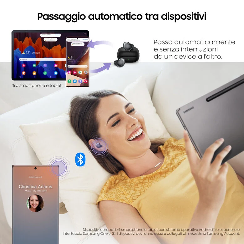 Samsung Cuffie Auricolari Wireless Galaxy Buds Pro Phantom Black