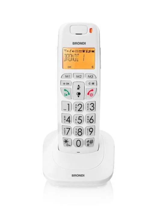 Brondi Bravo Bright Telefono DECT Identificatore di chiamata Bianco