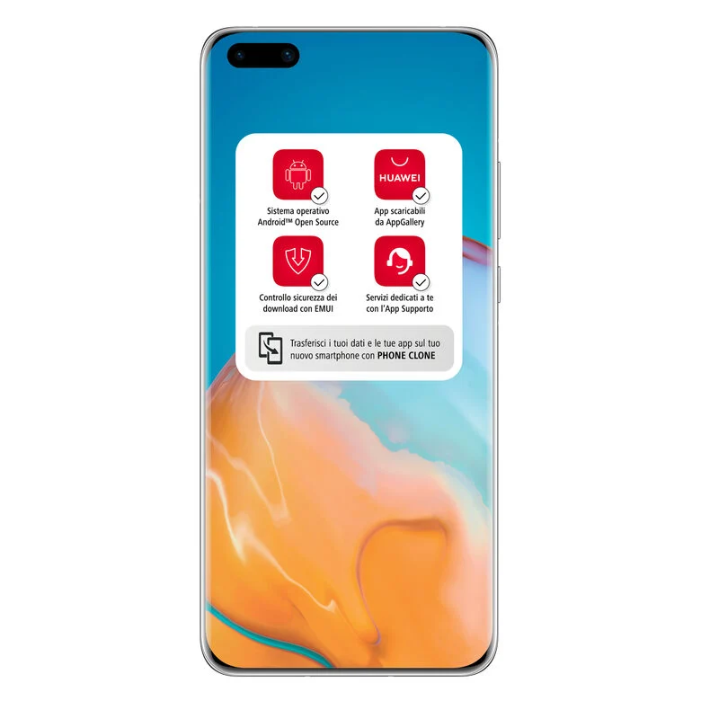 Huawei P40 Pro 16,7 cm (6.58") Dual SIM ibrida Android 10.0 Huawei Mobile Services (HMS) 5G USB tipo-C 8 GB 256 GB 4200 mAh Argento