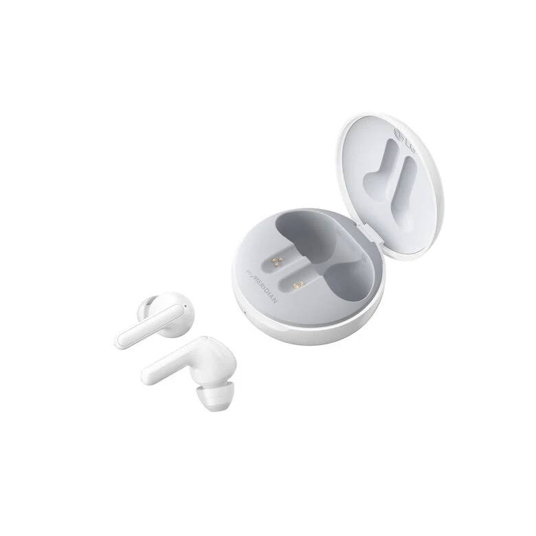 LG TONE Free FN6 White Cuffie Bluetooth True Wireless con custodia UVnano
