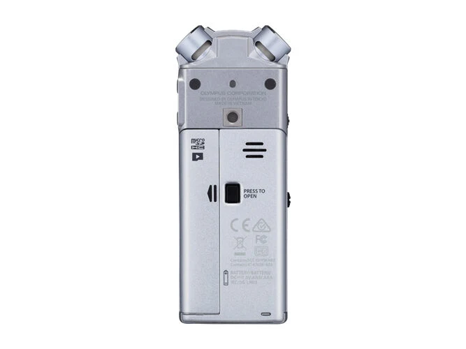 Olympus LS-P1 Memoria interna e scheda di memoria Argento