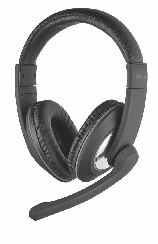 Trust 21662 cuffia e auricolare Cablato A Padiglione Musica e Chiamate Nero