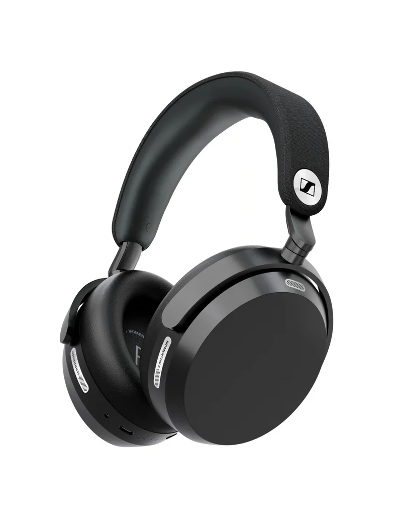 Sennheiser Cuffie Wireless MOMENTUM 5 Black Bluetooth 5.4 ANC Adattivo Driver 42 mm Autonomia 57 Ore