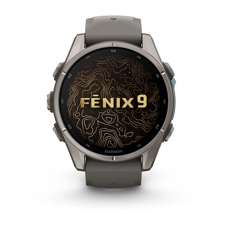 Garmin fēnix 9 3,3 cm (1.3") AMOLED 43 mm Digitale 416 x 416 Pixel Touch screen Titanio Wi-Fi GPS (satellitare)