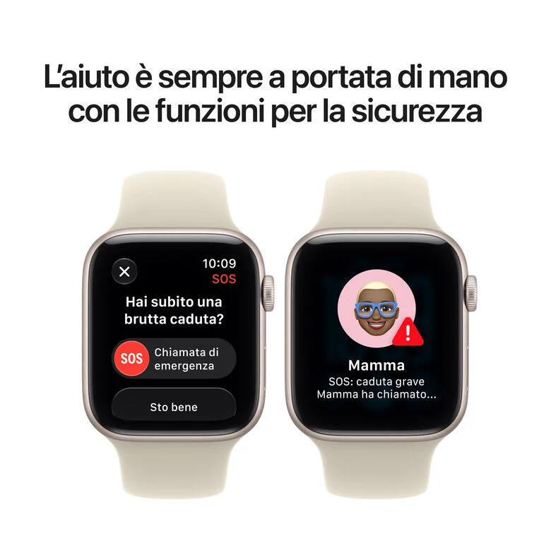 Apple Watch SE (3nd generation) SE 3 GPS, Cassa 44 mm in alluminio mezzanotte con Cinturino Sport blu marino - M/L