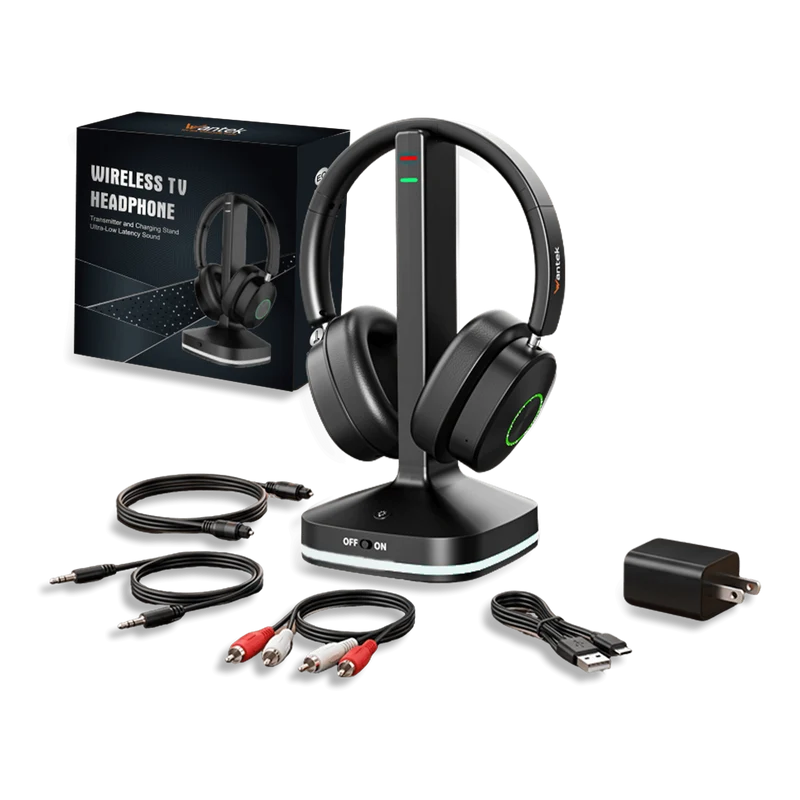 Wantek® TV996WK No Delay Bluetooth Headset for Hard of Hearing